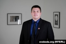 Володимир Жигар під час інтерв'ю Радіо Свобода