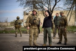 Президент Зеленський в Авдіївці 18 квітня