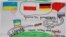 Малюнок дитини-біженця, що спершу мігрував до Польщі, а потім до Німеччини