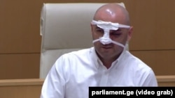 „ერთიანი ნაციონალური მოძრაობის“ თავმჯდომარე ლევან ხაბეიშვილი 