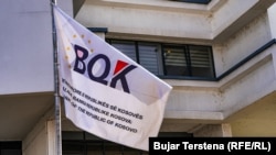 Flamuri i Bankës Qendrore të Kosovës. Fotografi nga arkivi.