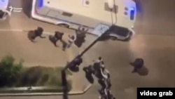 Скрин видео задержания мигрантов в г. Котельники