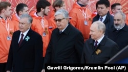 Лидерлер Мирзиёев, Токаев, Путин, Пашинян Москвада, 9-май, 2023-жыл