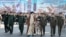 Аятолла Али Хаменеи вместе с командованием иранской армии и КСИР на одном из военных парадов в 2023 году
