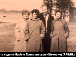 З права на ліво - Наталія Шухевич - сестра Романа Шухевича, Марія Трильовська (Шухевич), Юрій Шухевич, Наталія Шухевич, дружина Романа Шухевича