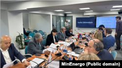 Кыргызстандын Энергетика министрлигинин жетекчилиги баштаган топ менен Дүйнөлүк банктын делегациясынын жолугушуусу. 27-май, 2024-жыл.
