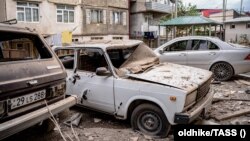 Последствия обстрелов Степанакерта со стороны Азербайджана 19-20 сентября