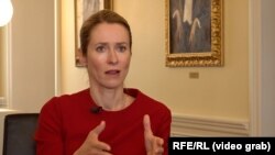 Premierul eston Kaja Kallas în interviul cu RFE/RL, Tallin, Estonia, 4 iulie 2023
