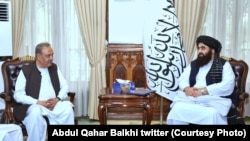 تصویر آرشیف: دیدار امیرخان متقی و آصف درانی در کابل 