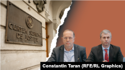 Candidații la funcția de judecător la Curtea Supremă de Justiție: judecătorul
Anatolie Țurcan (stânga) și avocatul Vladislav Gribincea