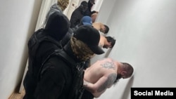 Задержание граждан Азербайджана. Фото ГКНБ.  