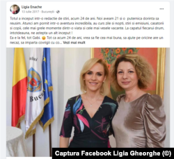 Gabriela Firea și buna sa prietenă Ligia Enache.