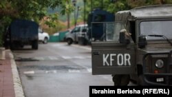 NJë automjet i KFOR-it në veri të Kosovës.