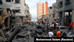 تخریباتی که در نتیجه حملات هوایی اسرائیل بر غزه به میان آمده است 