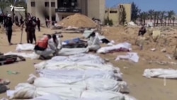 Газада адам сөөктөрү жапырт көмүлгөн жер табылды