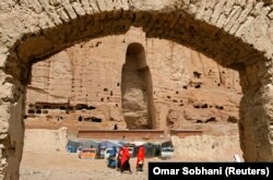 تعدادی از زنان در ولایت بامیان