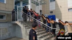 Боздошти гурӯҳии муҳоҷирони тоҷик дар Маскав. Акс аз соли 2023