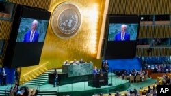 Biden a subliniat, de asemenea, importanța alianțelor, afirmând că „nici o națiune nu poate face față provocărilor actuale de una singură".