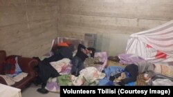 Приміщення на грузинському кордоні, в якому перебувають депортовані ексзасуджені