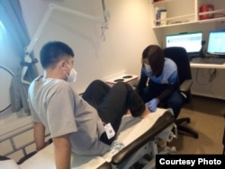 Айжан Кунтуова за работой