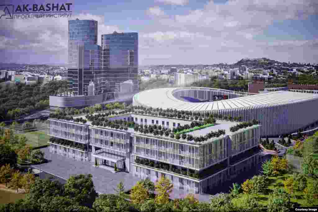 Спорт комплекс борбор калаанын түштүгүндө курулуп, аянты 15,85 гектарды түзөт. Комплекстин инфратүзүмүнө 10 миң кишилик чоң футбол стадиону, эки чоң аянтчасы бар футбол академиясы жана бир нече кичи футбол аянтчалары кирет. Ошондой эле комплекстин аймагында спорт зал, заманбап бассейн, 7 кабаттуу медициналык клиника, музей, кафе жана "Барселона" (Barça) бренди менен мейманкана курулат.