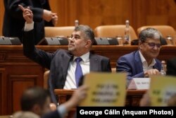 Fostul premier Marcel Ciolacu (PSD) și fostul ministru de Finanțe, Marcel Boloș (PNL).