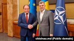 Primarul Chișinăului, Ion Ceban, alături de fostul premier al României, Marcel Ciolacu, în cadrul unei vizite la București din aprilie 2024.