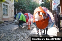 მსვლელობა ჩიტაძის ქუჩაზე, 2023 წლის 5 ოქტომბერი.