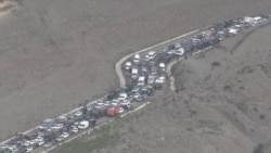 Traffic Jam At Lachin Corridor As Ethnic Armenians Flee Nagorno-Karabakh 