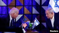 Джо Байден и Биньямин Нетаньяху