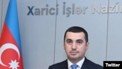 Ադրբեջանի ԱԳՆ խոսնակ Այխան Հաջիզադեն, արխիվ, Բաքու: