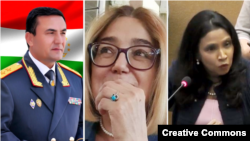 На фото: Абдурахмон Аламшозода, Ульфатхоним Мамадшоева и Рангита де Силва де Алвис 