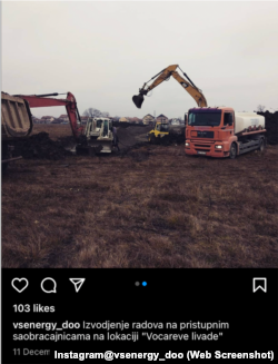 Postimi i kompanisë “VS Energy” në Instagram.