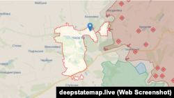 Місто Часів Яр на мапі, фото ілюстративне