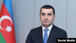 Ադրբեջանի ԱԳՆ խոսնակ Այխան Հաջիզադեն, արխիվ, Բաքու: