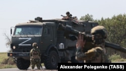 Російські військові на окупованій частині Запорізької області України. Серпень 2023 року