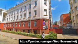 Будынак ФСБ у Сімферопалі, дзе да 2014 году была ўправа СБУ