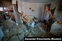 Дом жителя левобережной Херсонщины после наводнения