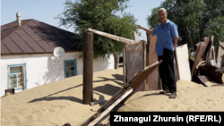 Uais Akhmetov in the village of Zhyltyr on June 16.