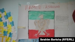 Një vizatim i flamurit të komunitetit ashkali, i cili ishte vizatuar për ndër të Ditës së Flamurit të këtij komuniteti më 15 shkurt 2024.