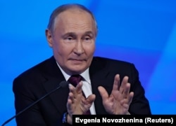 Путин на встрече с российским бизнесом, апрель 2024 года