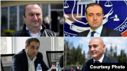 ფოტოკოლაჟი: დასანქცირებული მოქმედი და ყოფილი მოსამართლეები