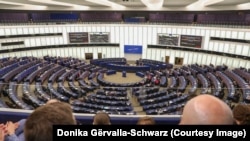 Pamje nga seanca e Asamblesë Parlamentare të Këshillit të Evropës në Strasburg, ku Kosova e bëri një hap më afër anëtarësimit në këtë organizatë të martën më 16 prill.