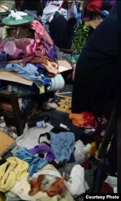 Снимок сделан после ухода охраны, которая проводила обыск. Фото «Азаттыку» прислали обратившиеся в редакцию заключенные.