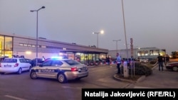 Policija na mestu pucnjave u Subotici, 8. septembar 2023.