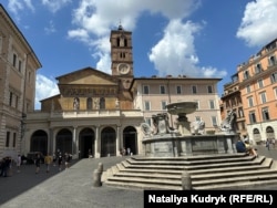 Римська базиліка святої Марії на Трастевере, де був парохом Маттео Дзуппі, духовний лідер Спільноти святого Егідія