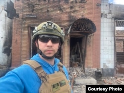 Ян Гержманек во время мониторинговой миссии в Украине. 1 мая 2022 года