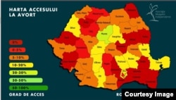 Județele colorate în roșu închis și roșu deschis sunt răspândite în toată țara.