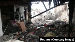 Ракета тийген үй.