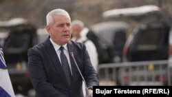 Ministri i Punëve të Brendshme të Kosovës, Xhelal Sveçla. Mitrovicë e Jugut, 25 shtator 2023.